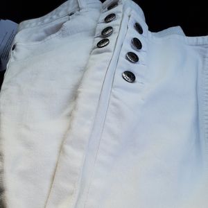 White Tribal DeNIME Jean's like new